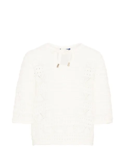 Ermanno Scervino Junior tie neck knitwear