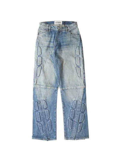 SATOSHI NAKAMOTO Enduro belt-loop buttoned jeans