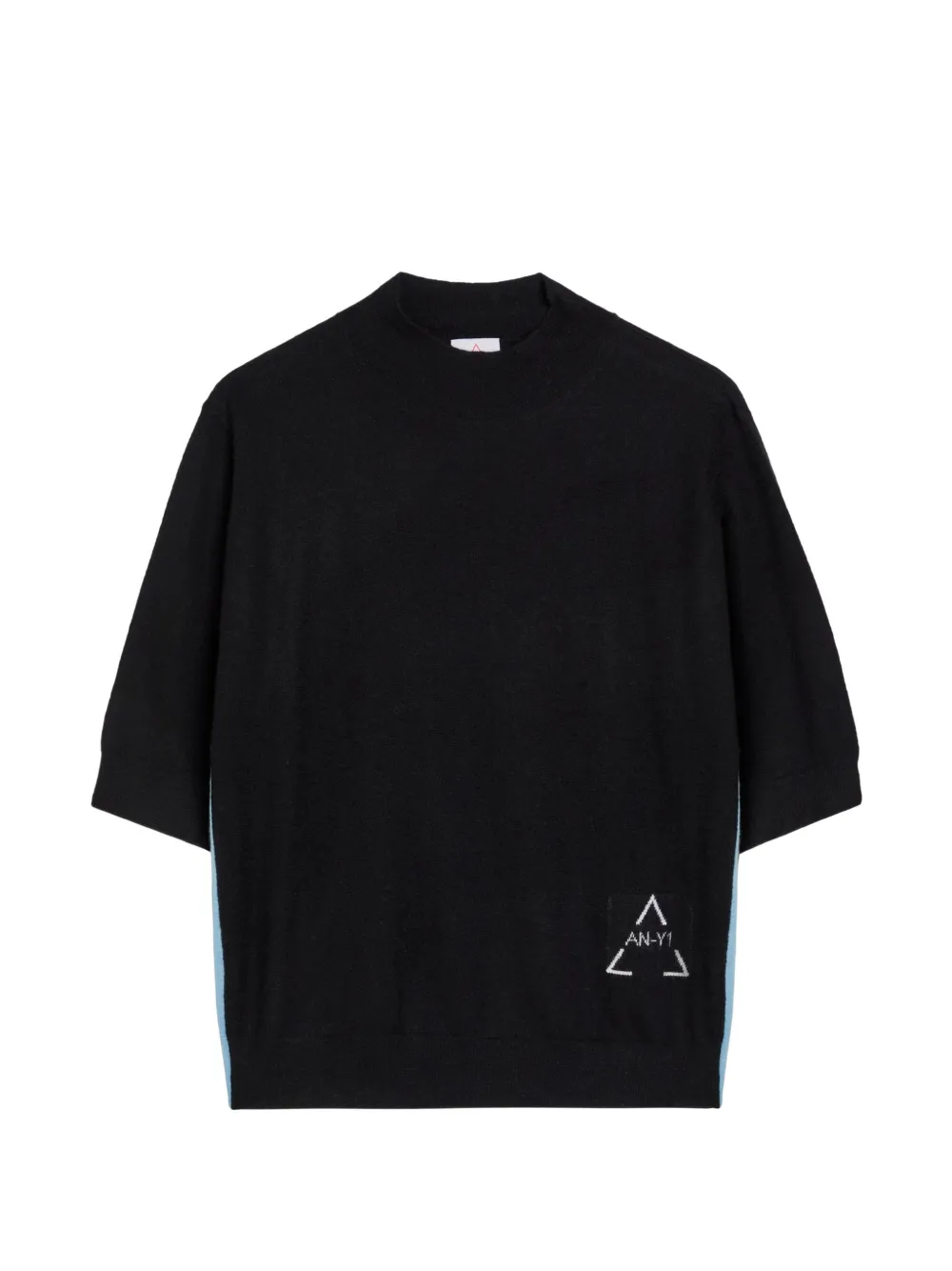 AN-Y1 crew neck short-sleeve top - Nero