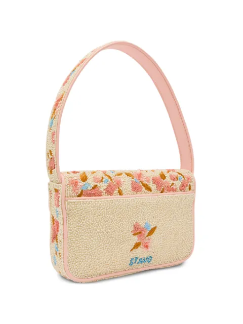 STAUD Tommy beaded floral shoulder bag