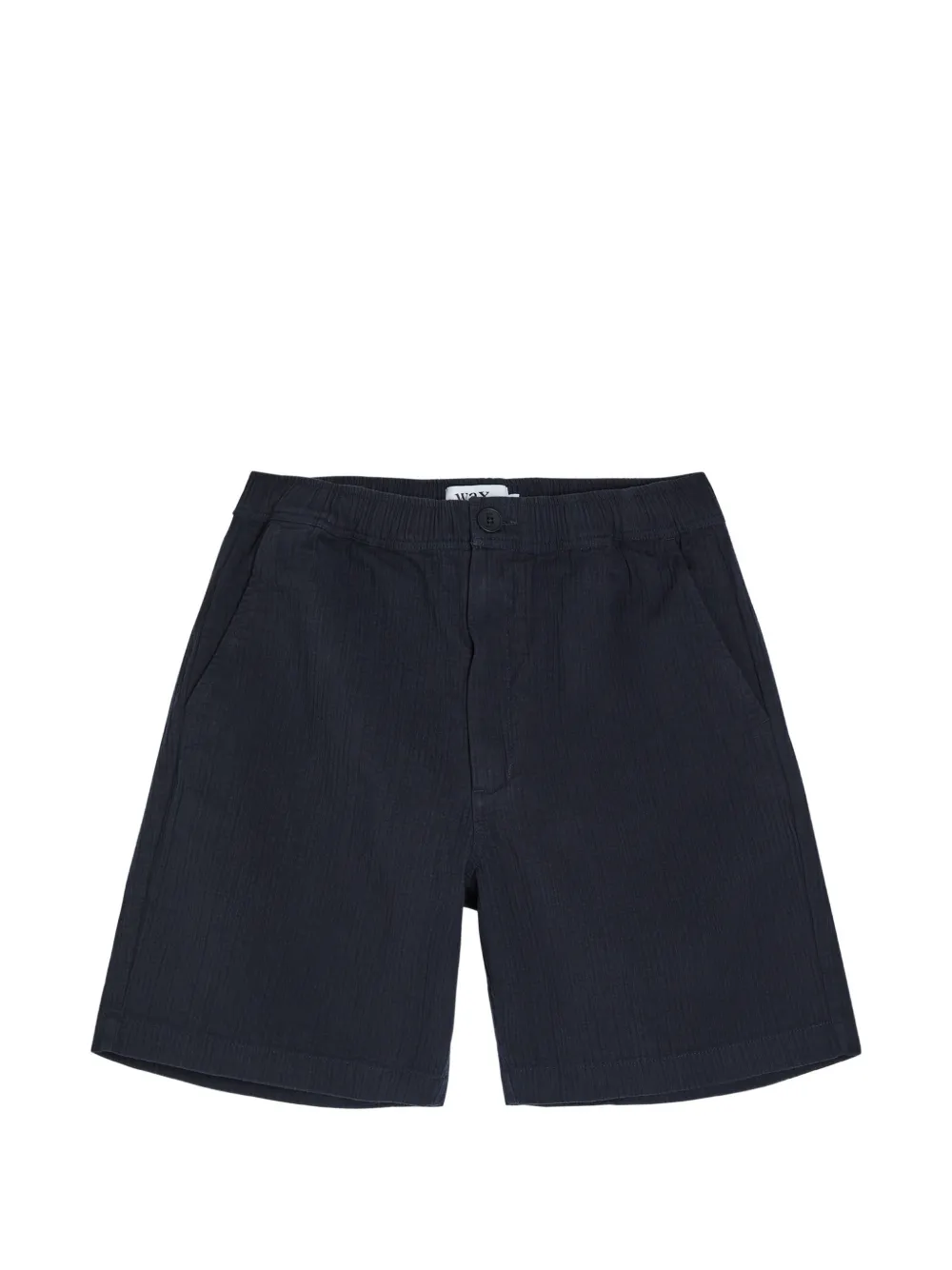 Wax London Kurt button textured shorts – Blue