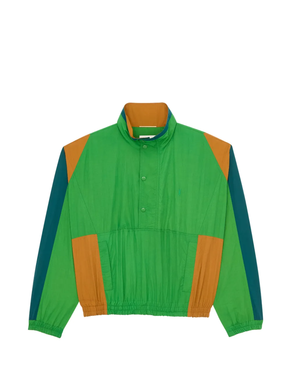 Saint Laurent button high-neck jacket - Green