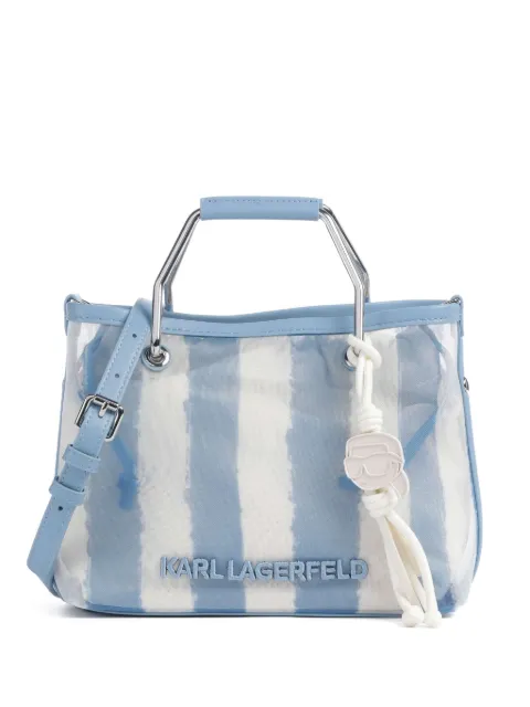 Karl Lagerfeld small Ikon striped tote bag