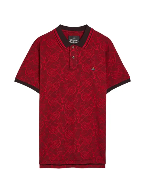 Vivienne Westwood graffiti-logo polo shirt