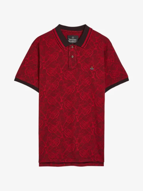 Vivienne Westwood graffiti-logo polo shirt