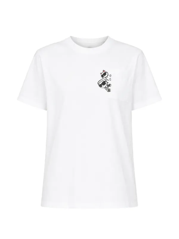 Karl Lagerfeld ポケット Tシャツ | ホワイト | FARFETCH JP