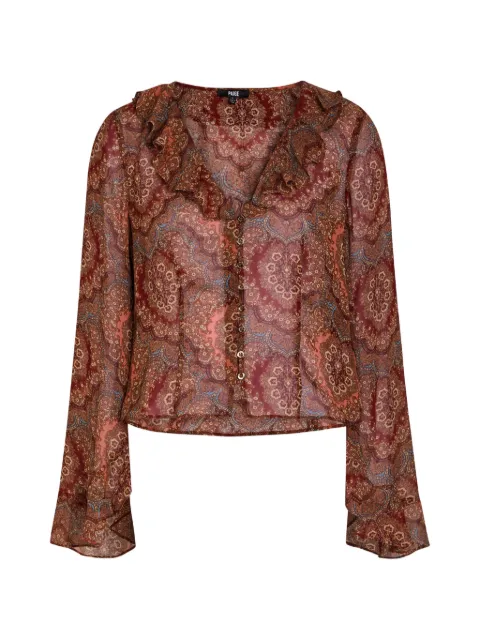 PAIGE Eve paisley-print shirt
