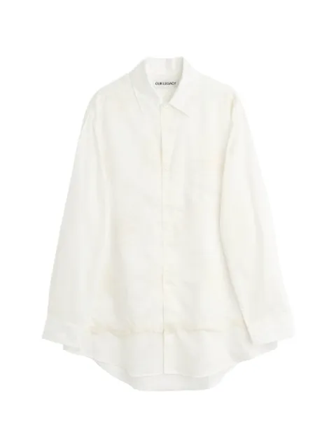 OUR LEGACY Vast floral-lace shirt