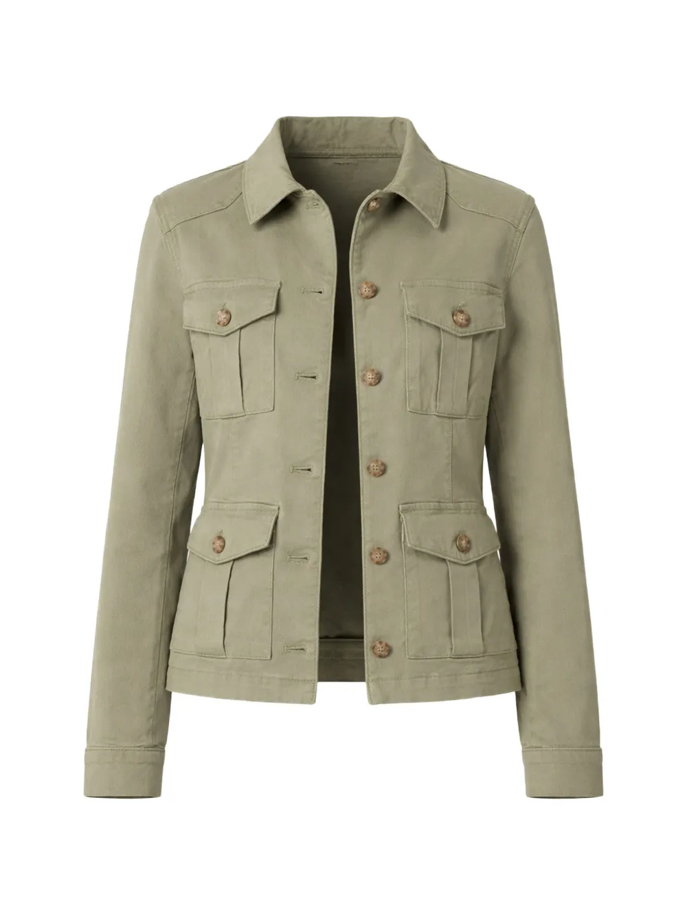 PAIGE Stacey button-up military jacket - Verde