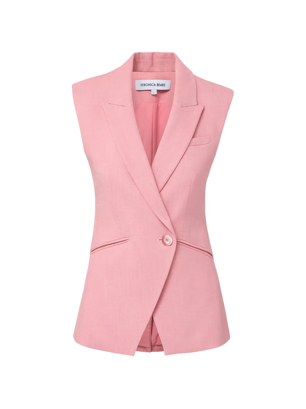 Veronica Beard Ciel button-up waistcoat - Rosa