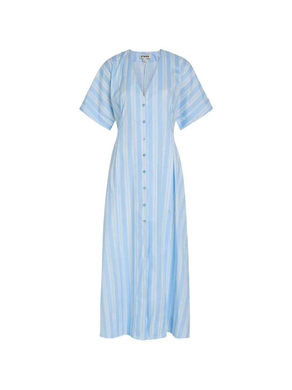 STAUD striped midi dress - Blu