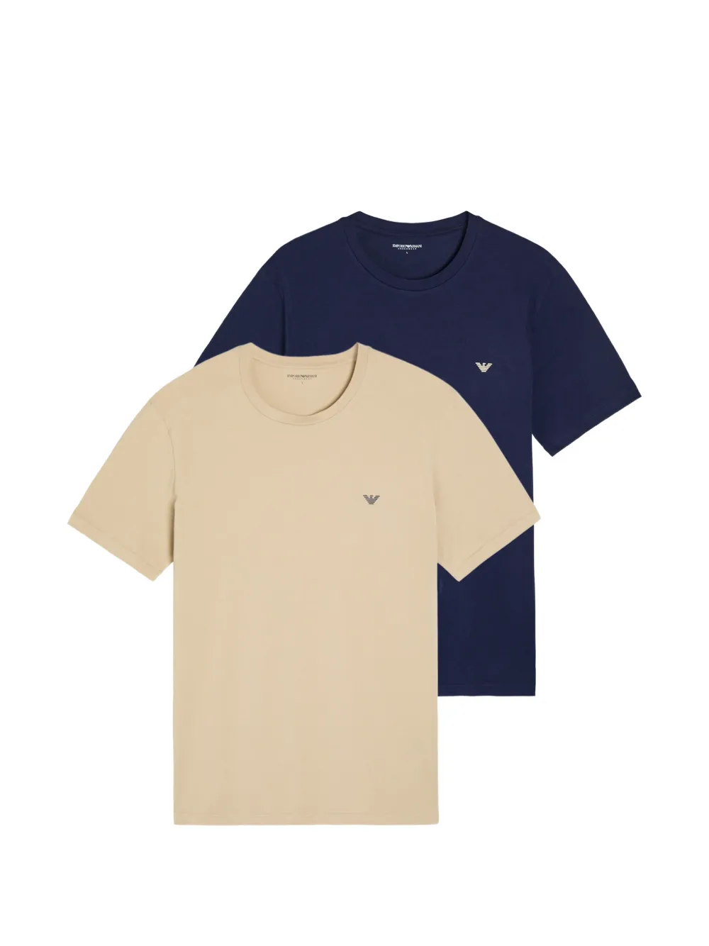Emporio Armani logo T-shirt (set of two) – Neutrals