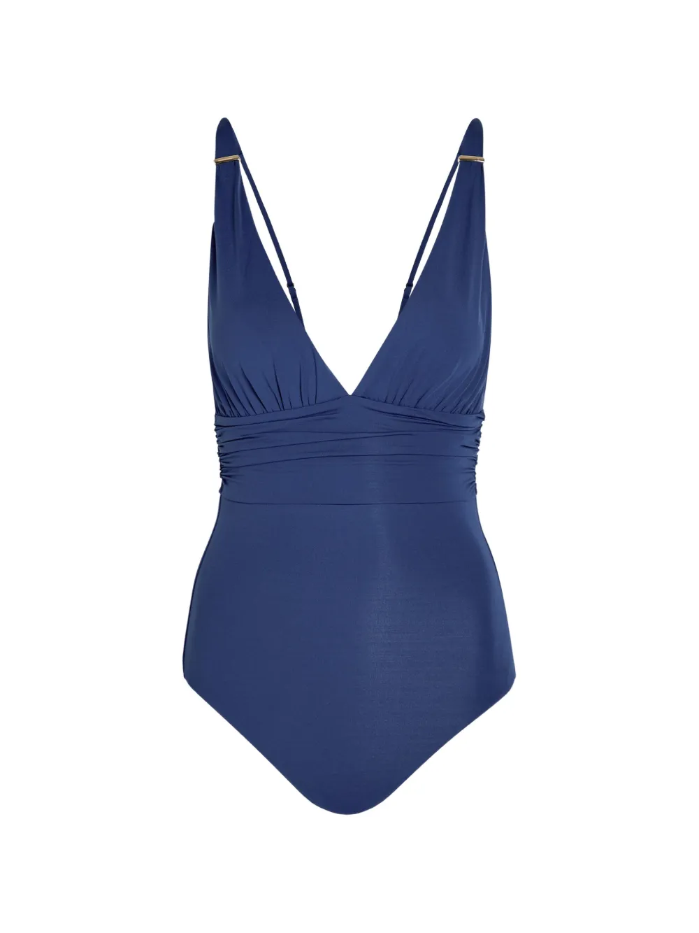 Melissa Odabash Panarea V-neck strap swimsuit - Blu