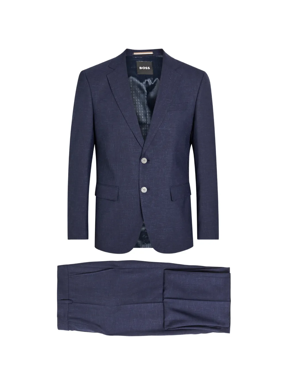 BOSS single-breasted suit - Blu