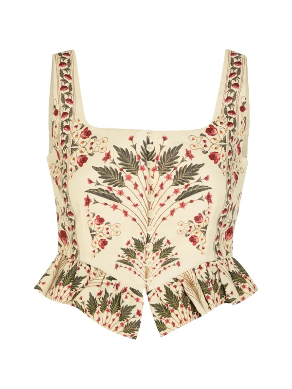 Agua by Agua Bendita Eslabón Andes Top in Neutrals