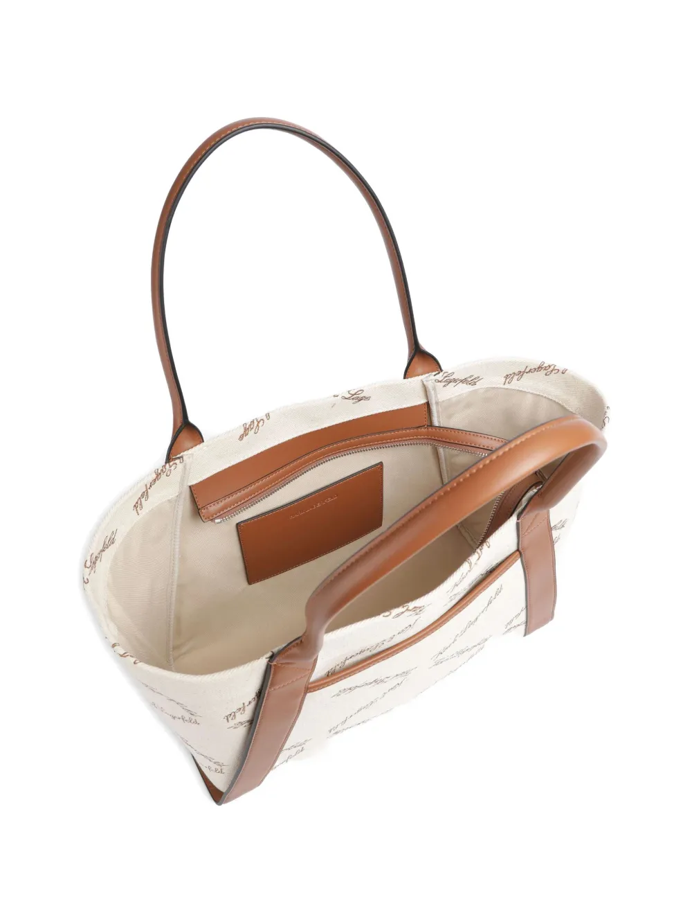 Karl Lagerfeld K Ville medium schoudertas Beige