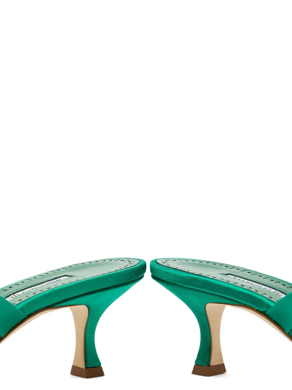Manolo Blahnik Vieramul sandalen Groen