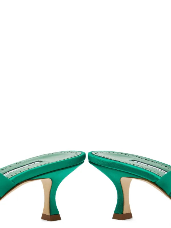 Manolo Blahnik Vieramul Sandals | Green | FARFETCH