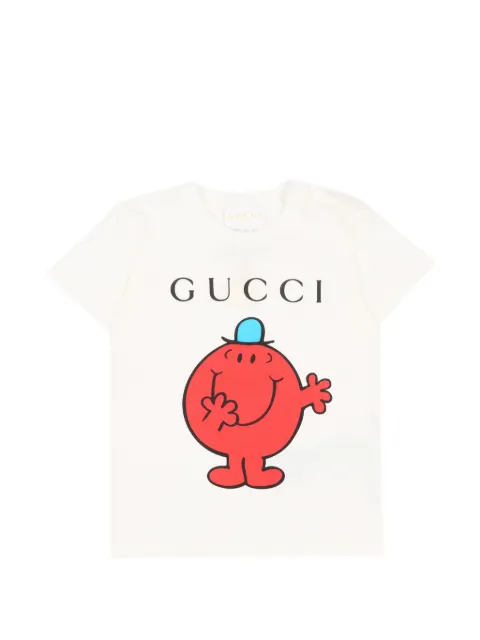 Gucci Kids playera estampada de manga corta