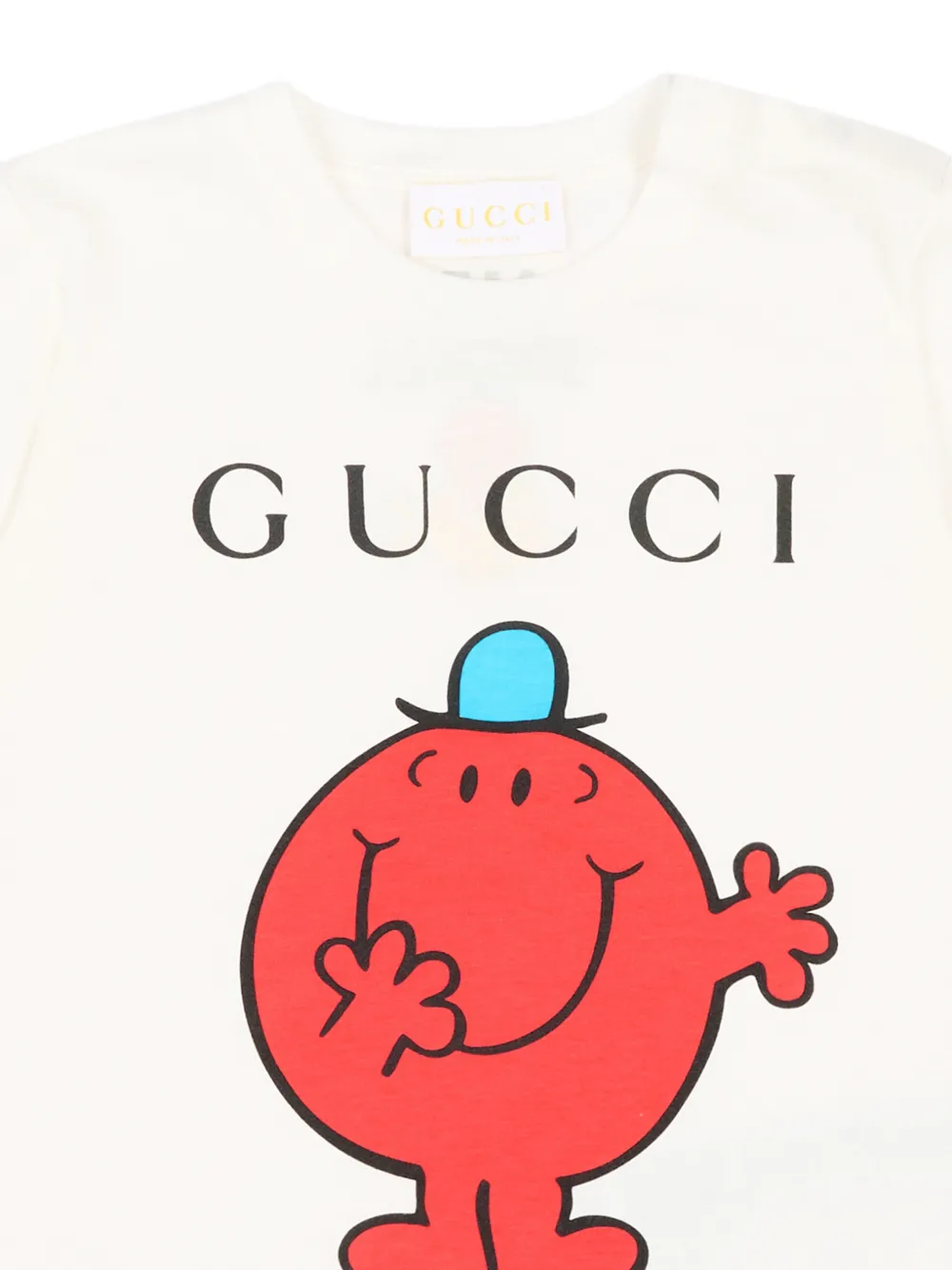 Gucci Kids T-shirt met print en korte mouwen Wit