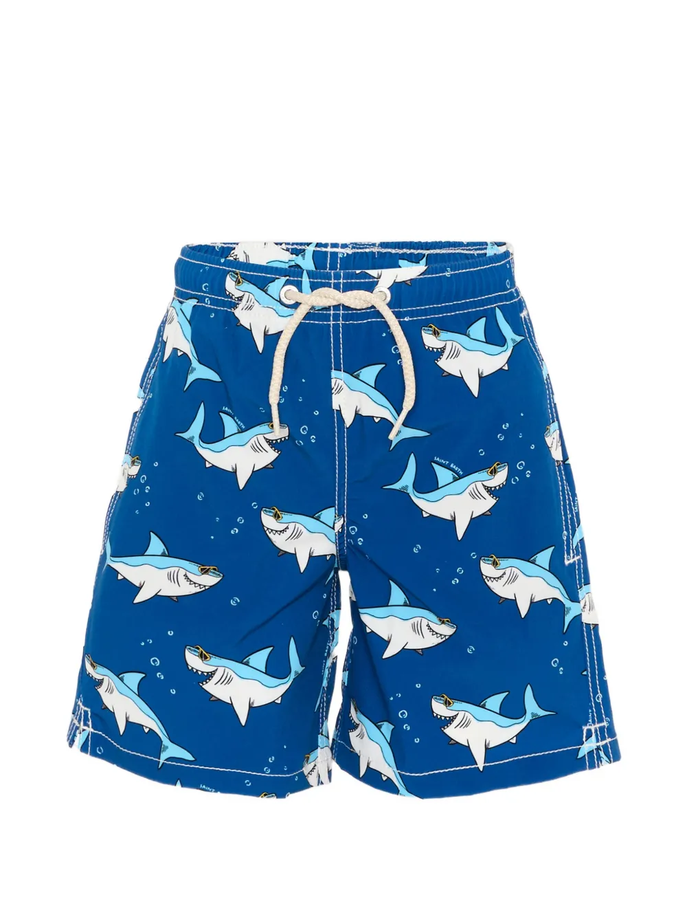 MC2 Saint Barth Kids shark-print swim shorts - Blu