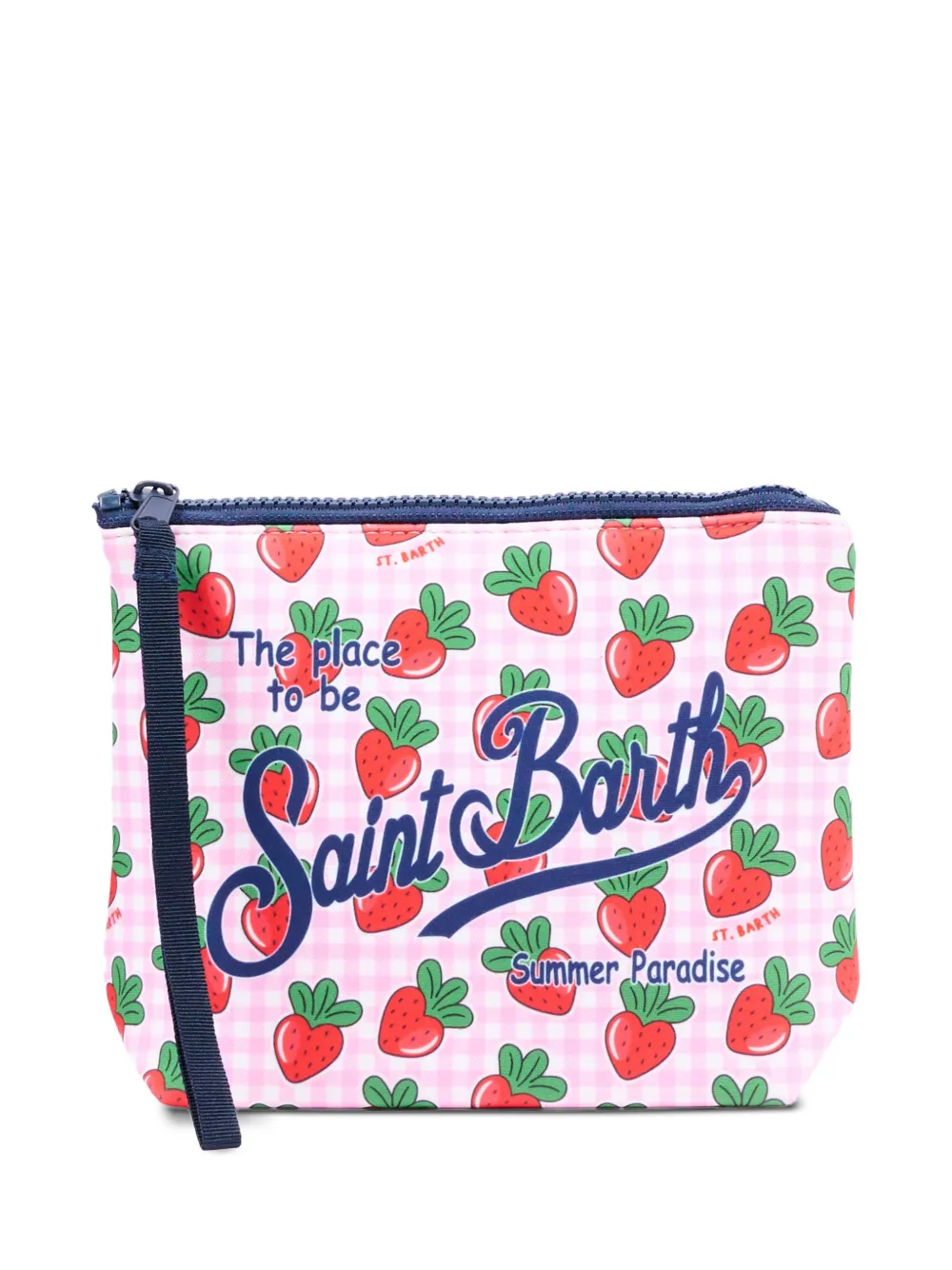MC2 Saint Barth Kids strawberry graphic pochette - Rosa
