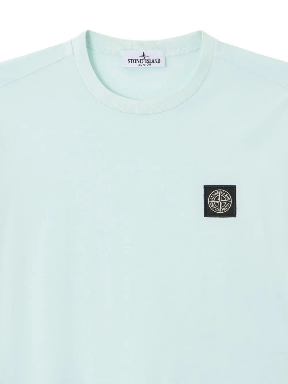 Stone Island Junior T-shirt met Compass-logopatch Blauw