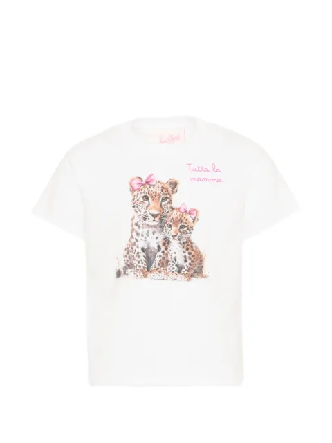 MC2 Saint Barth Kids camiseta Elly con motivo de leopardo