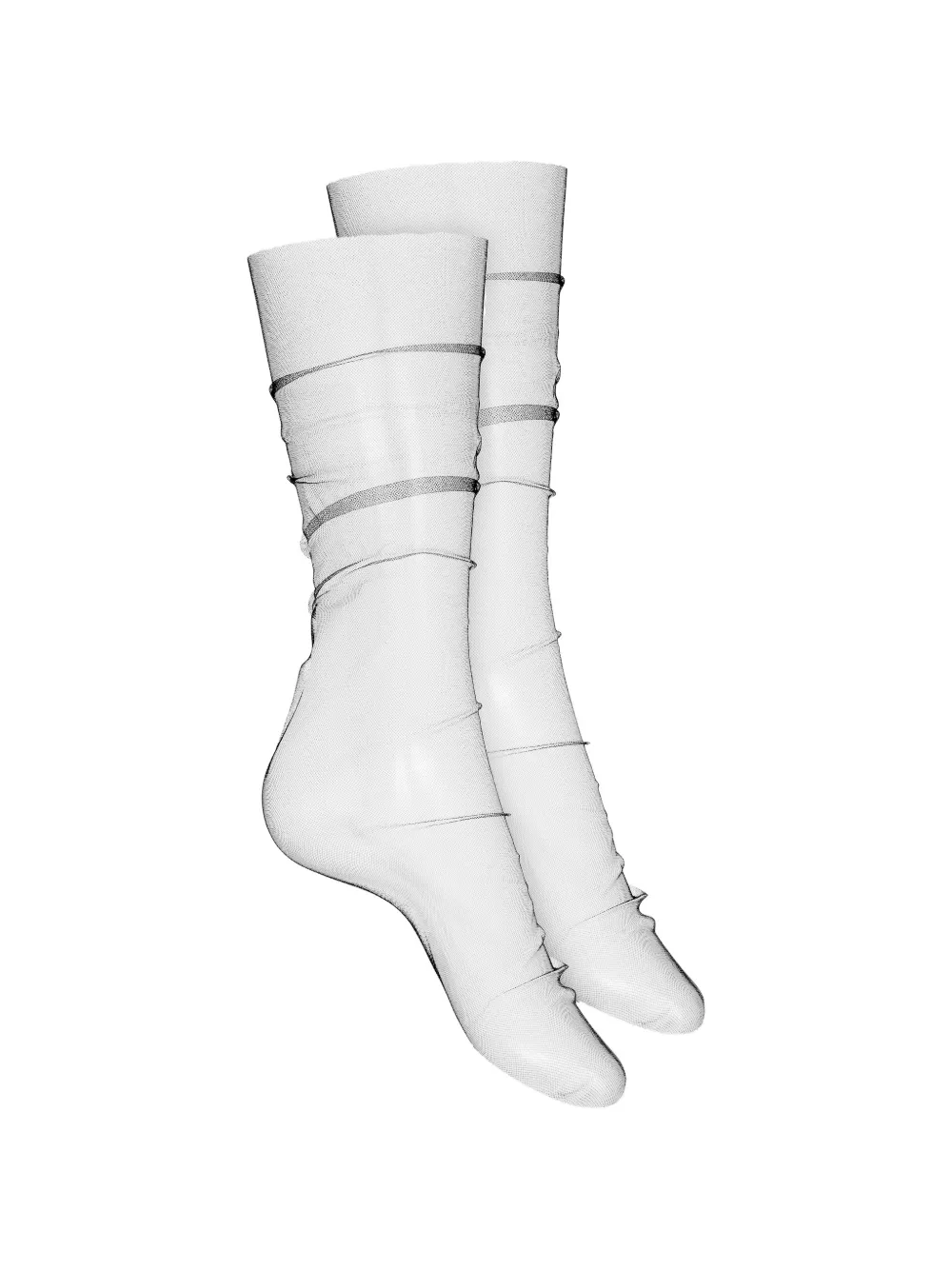 Maison Close Tulle Socks In Multi
