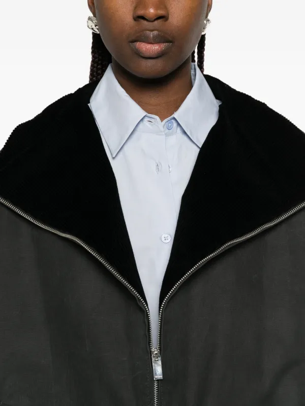 TOTEME ジップ ジャケット | ブラック | FARFETCH JP