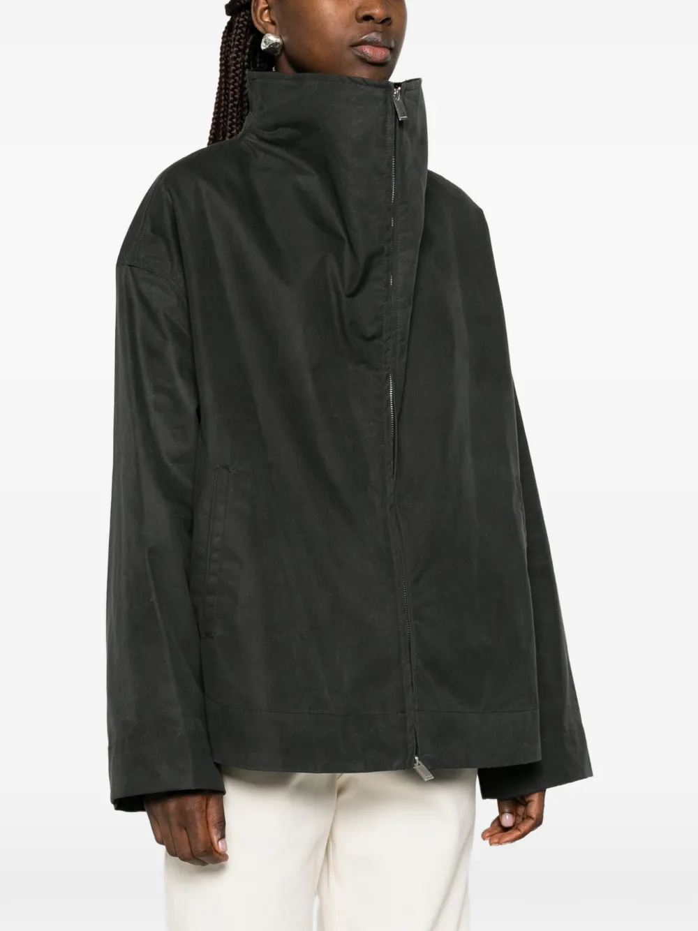 TOTEME Jack met rits en verwassen effect Zwart