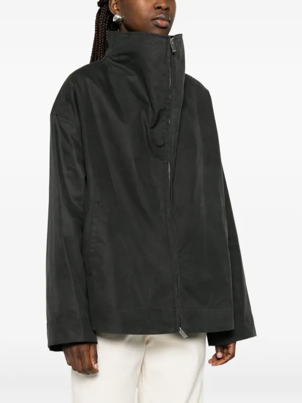 TOTEME ジップ ジャケット | ブラック | FARFETCH JP