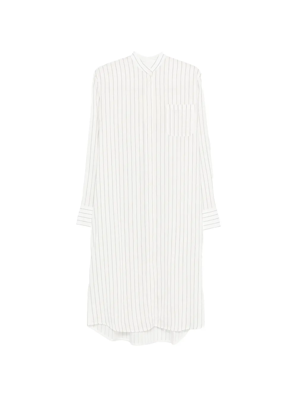 TOTEME striped shirt midi dress - Bianco