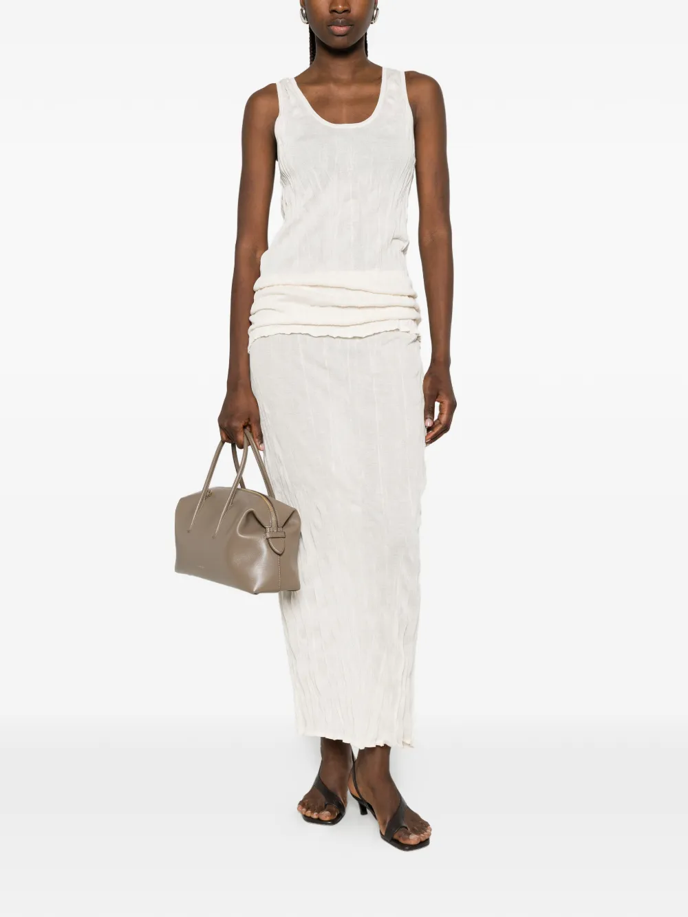 TOTEME Top met gekreukte textuur Beige