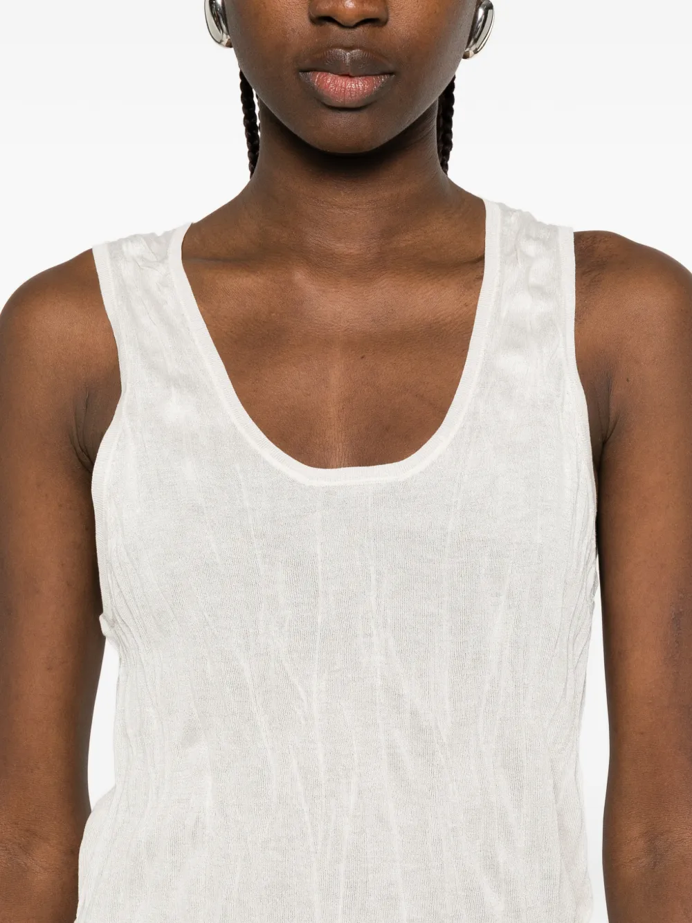 TOTEME Top met gekreukte textuur Beige