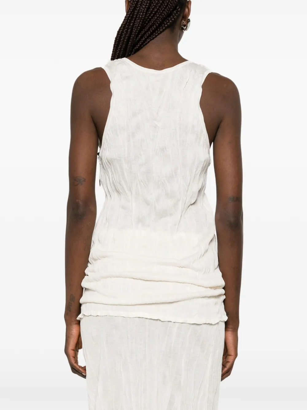 TOTEME Top met gekreukte textuur Beige