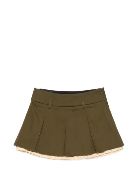R13 pleated mini skirt