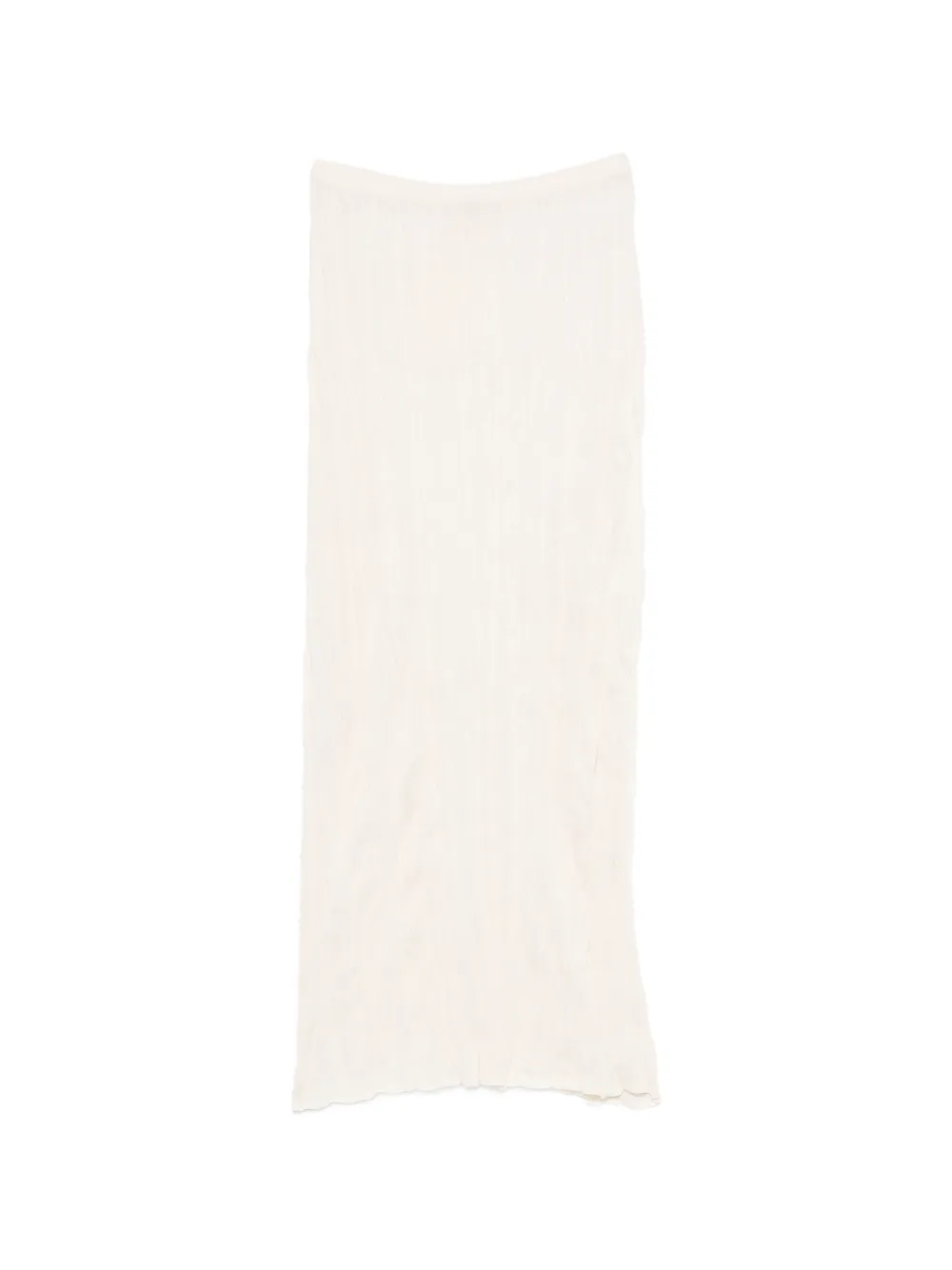 TOTEME crinkled midi skirt - Toni neutri