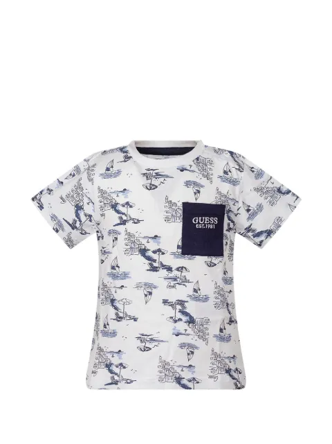 guess kids printed T-shirt