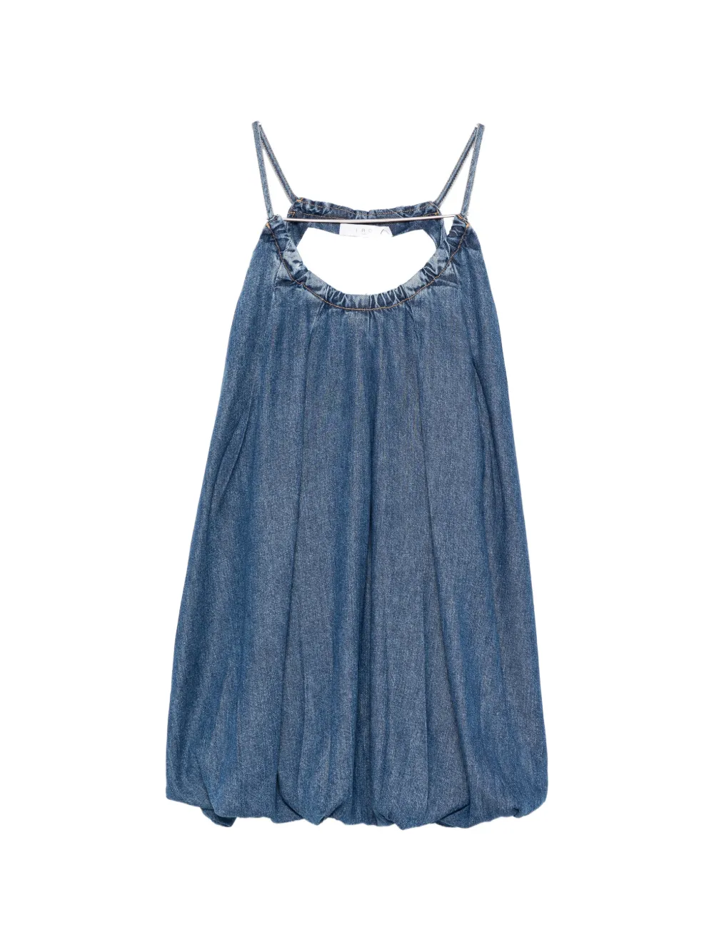 IRO Justina gathered spaghetti-strap dress - Blu