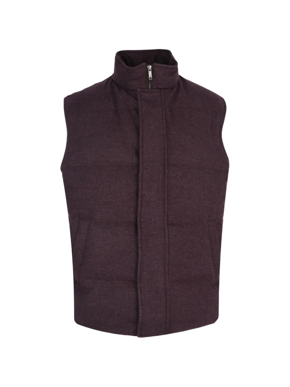 Luciano Barbera padded wool vest - Marrone