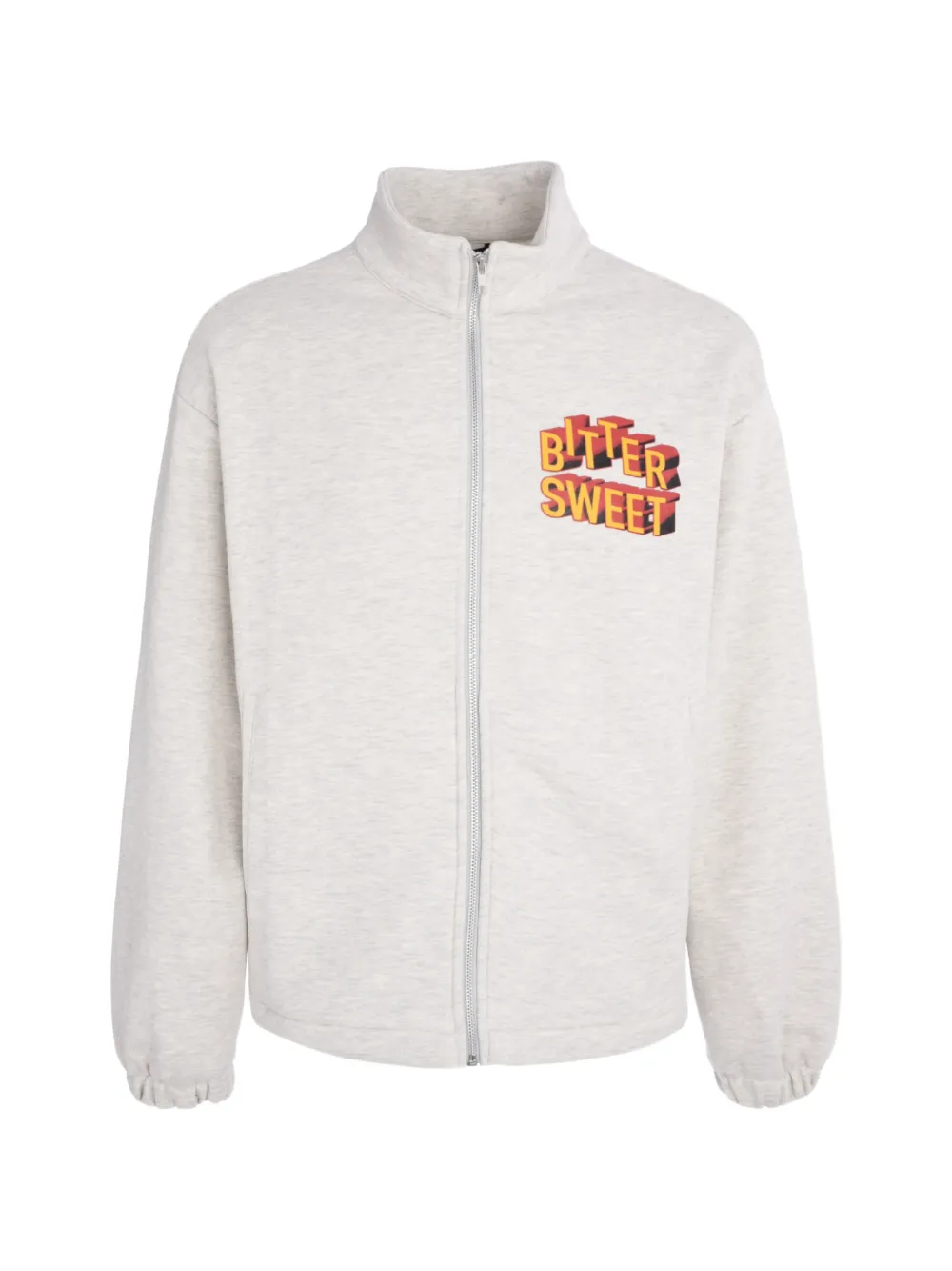 Tee Library graphic-print zip-up jacket - Grau