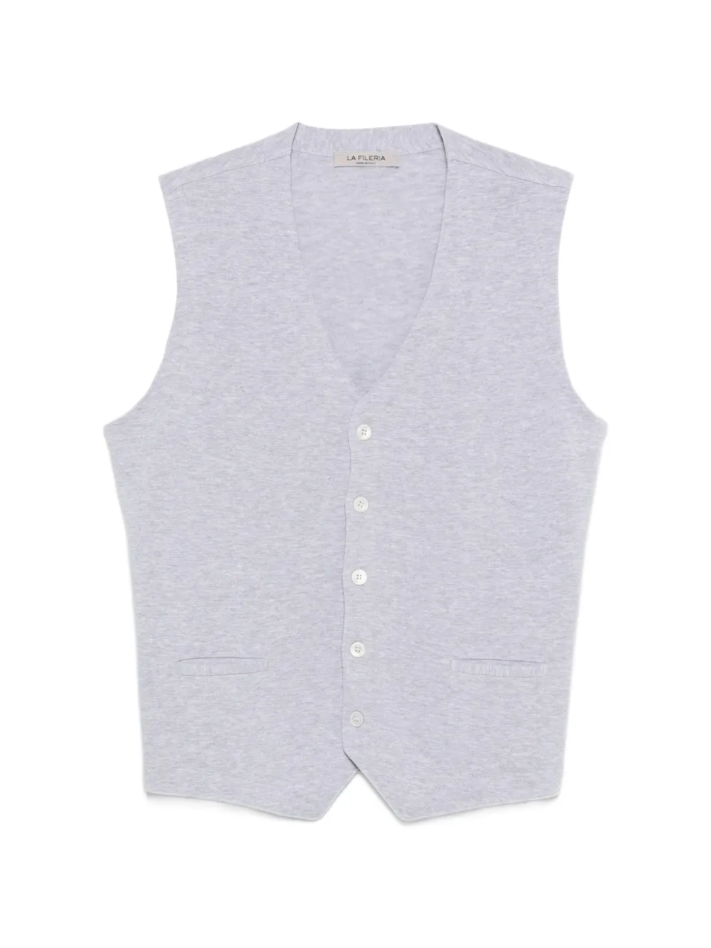 Fileria V-neck buttoned knitwear - Grau