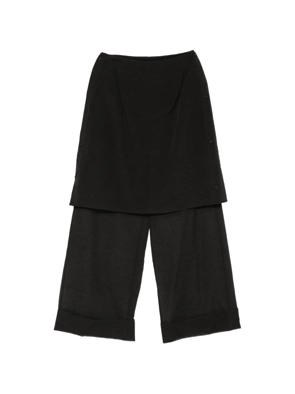 VIKTORIA CHAN zip-fatening palazzo pants