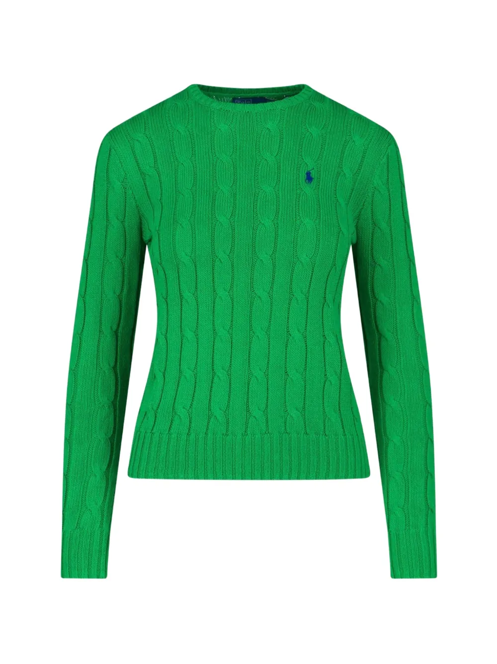 Polo Ralph Lauren logo-embroidered cable-knit sweater - Verde