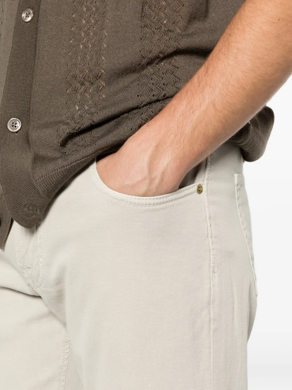 Briglia 1949 Steve broek met vijf zakken Beige