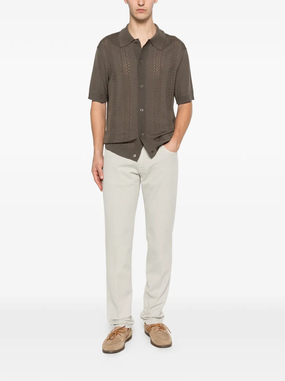 Briglia 1949 Steve broek met vijf zakken Beige