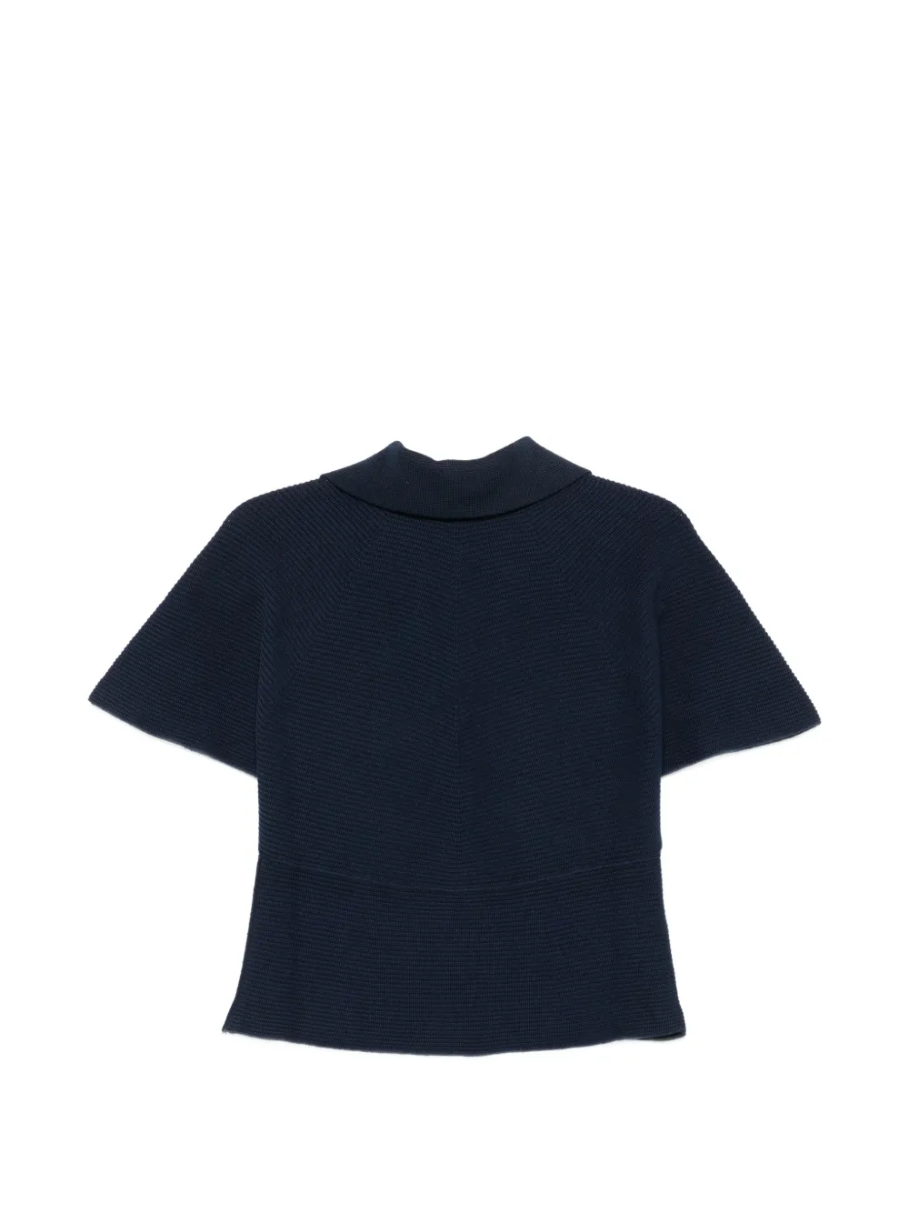  Nude Jersey Con Cuello En V - Azul 