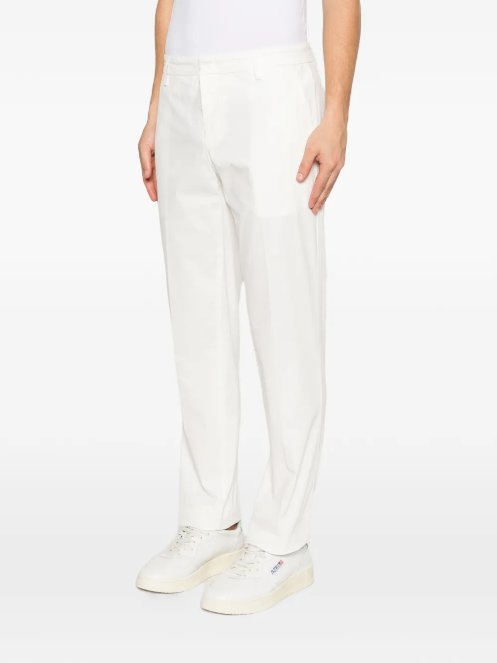 DONDUP Gaubert pantalon met plooien Wit
