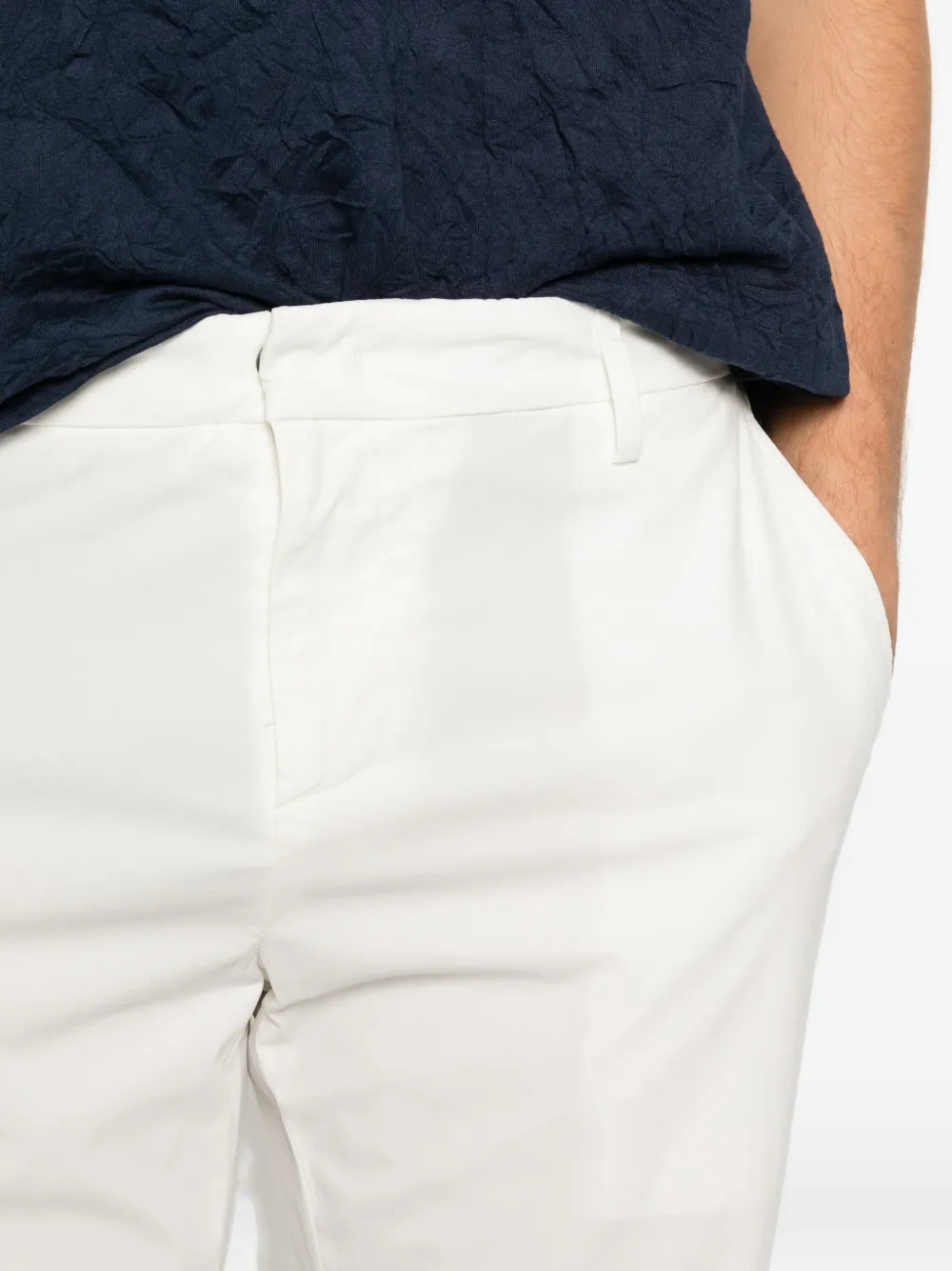 DONDUP Gaubert pantalon met plooien Wit